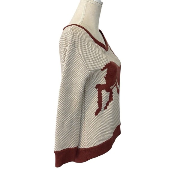 Knitted Dove Anthropologie Knit Sweater Women's Size XS Deer 4 Buttons Down Back - Picture 5 of 13